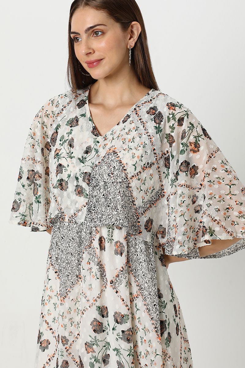 فستان نسائي ماكسي بطبعات