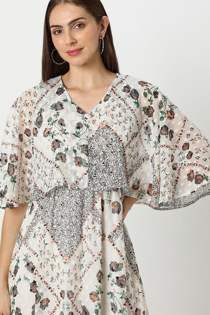 فستان نسائي ماكسي بطبعات