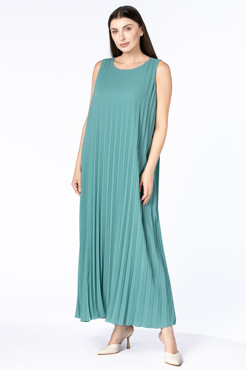 فستان نسائي ماكسي بكسرات