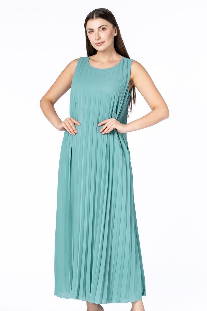 فستان نسائي ماكسي بكسرات