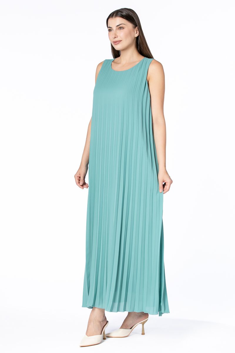 فستان نسائي ماكسي بكسرات