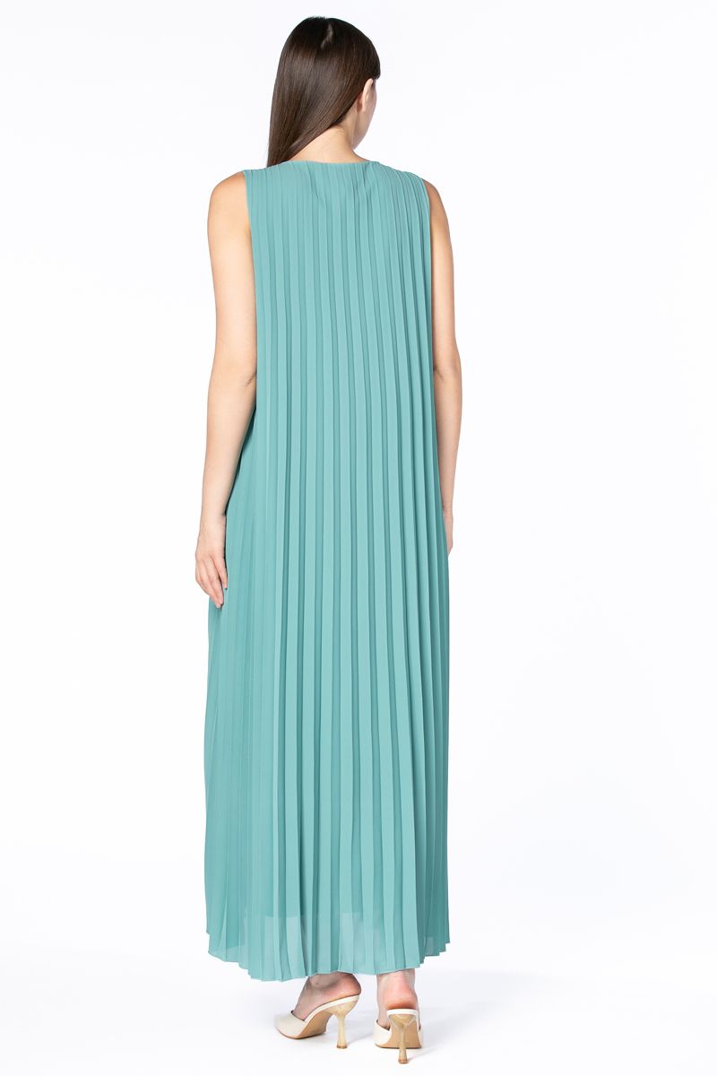 فستان نسائي ماكسي بكسرات