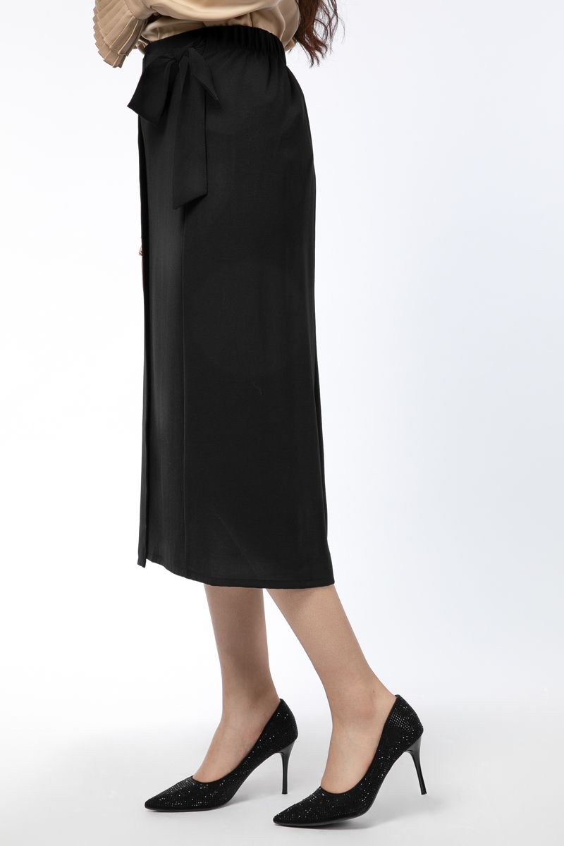 تنورة نسائية لف بلون موحد