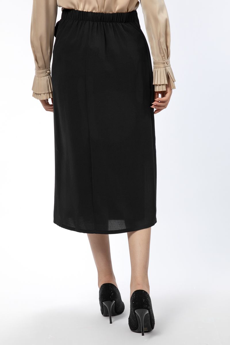 تنورة نسائية لف بلون موحد