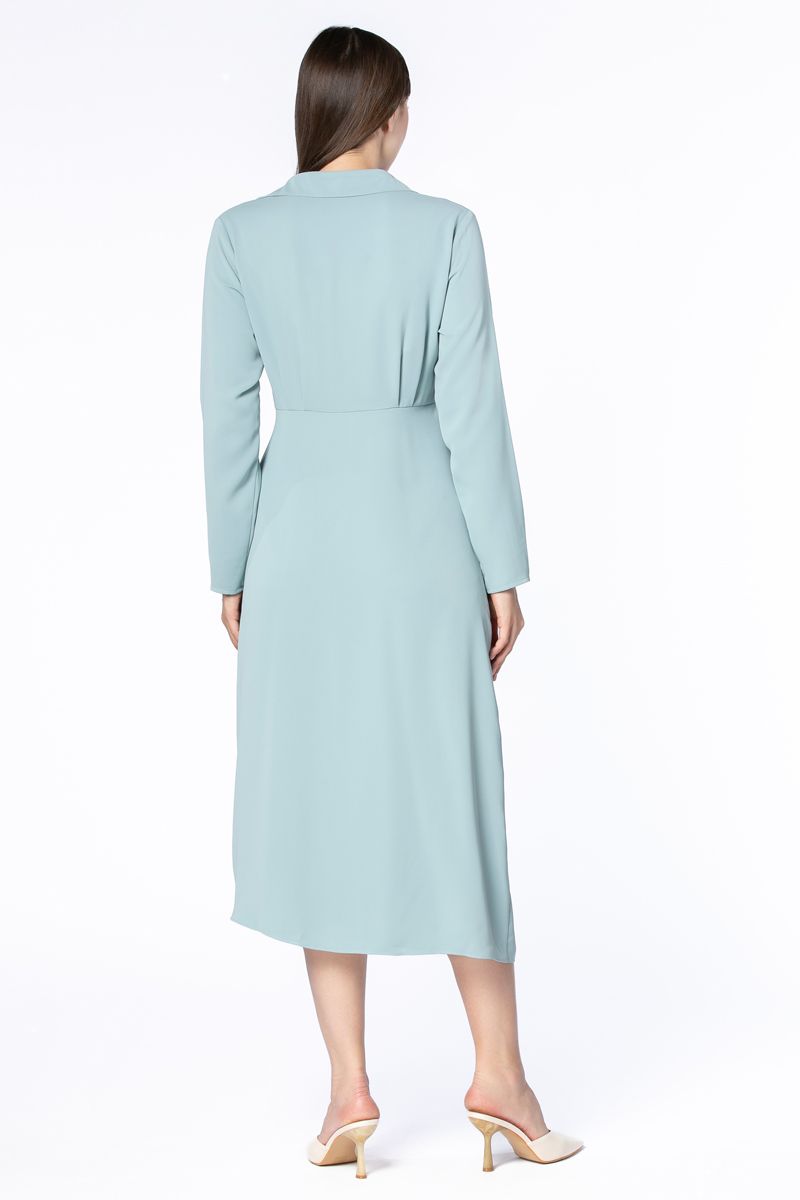 فستان نسائي بقصة لف