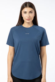 activewear women t-shirt with logo prints