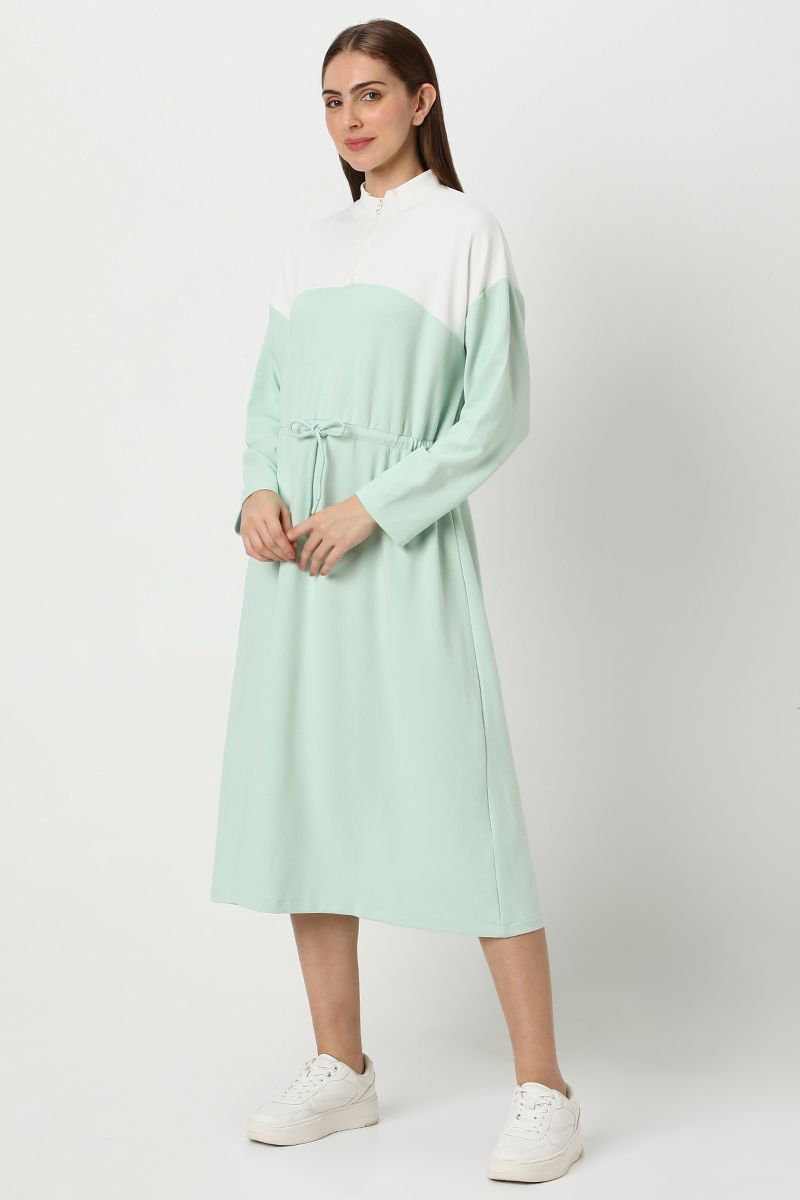 فستان نسائي كاجوال متباين اللون