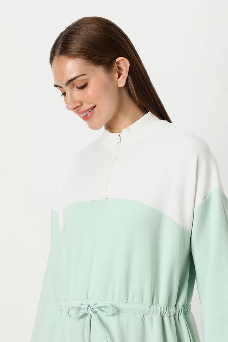 فستان نسائي كاجوال متباين اللون