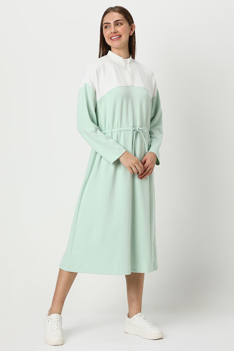 فستان نسائي كاجوال متباين اللون