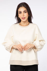 women blouse with contrast color details