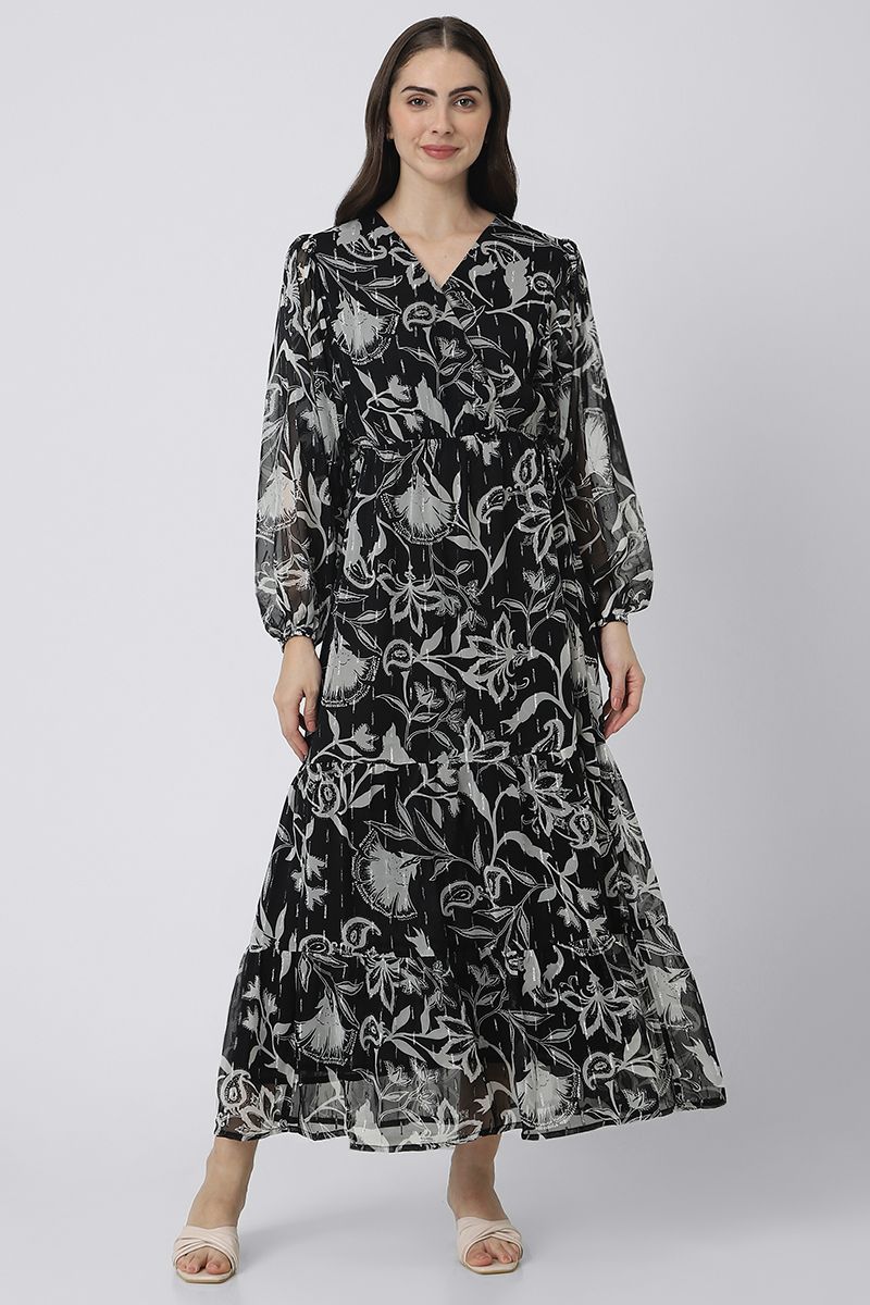 فستان نسائي ماكسي بطبعات