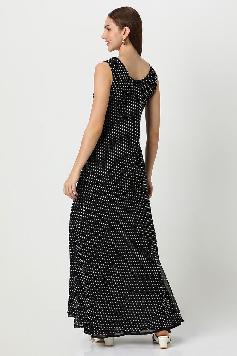 polka dot women maxi dress