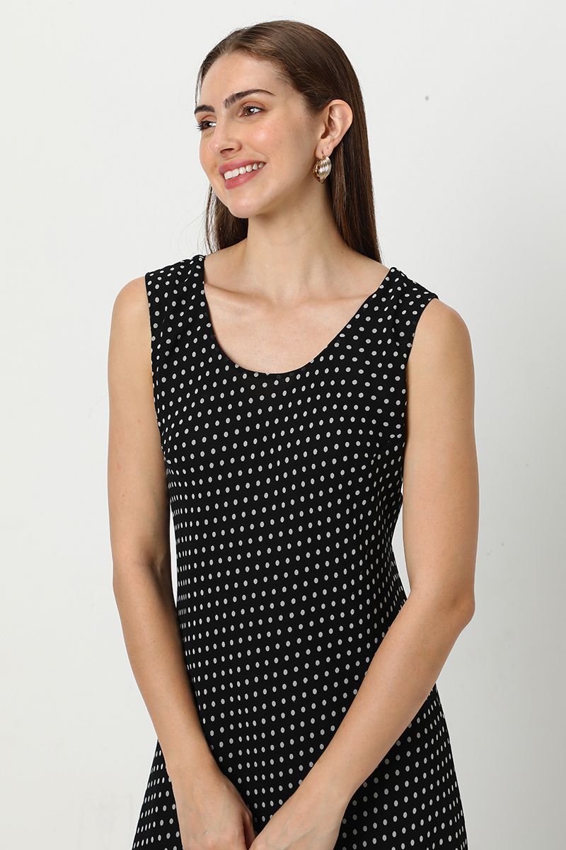 polka dot women maxi dress