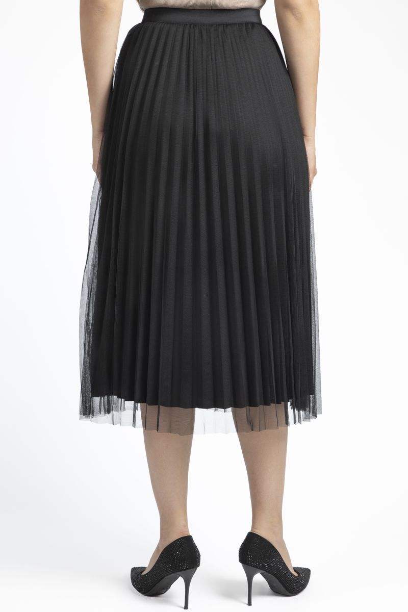 تنورة نسائية كسرات بطبقة أورغانزا