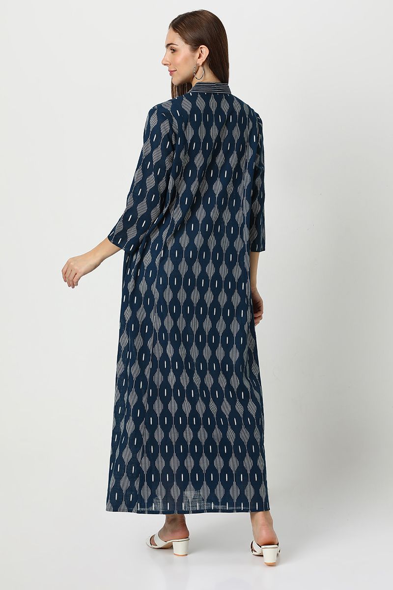 women maxi dress with artistic printed