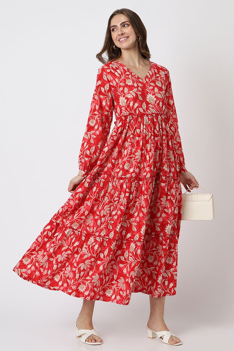 printed women maxi dress