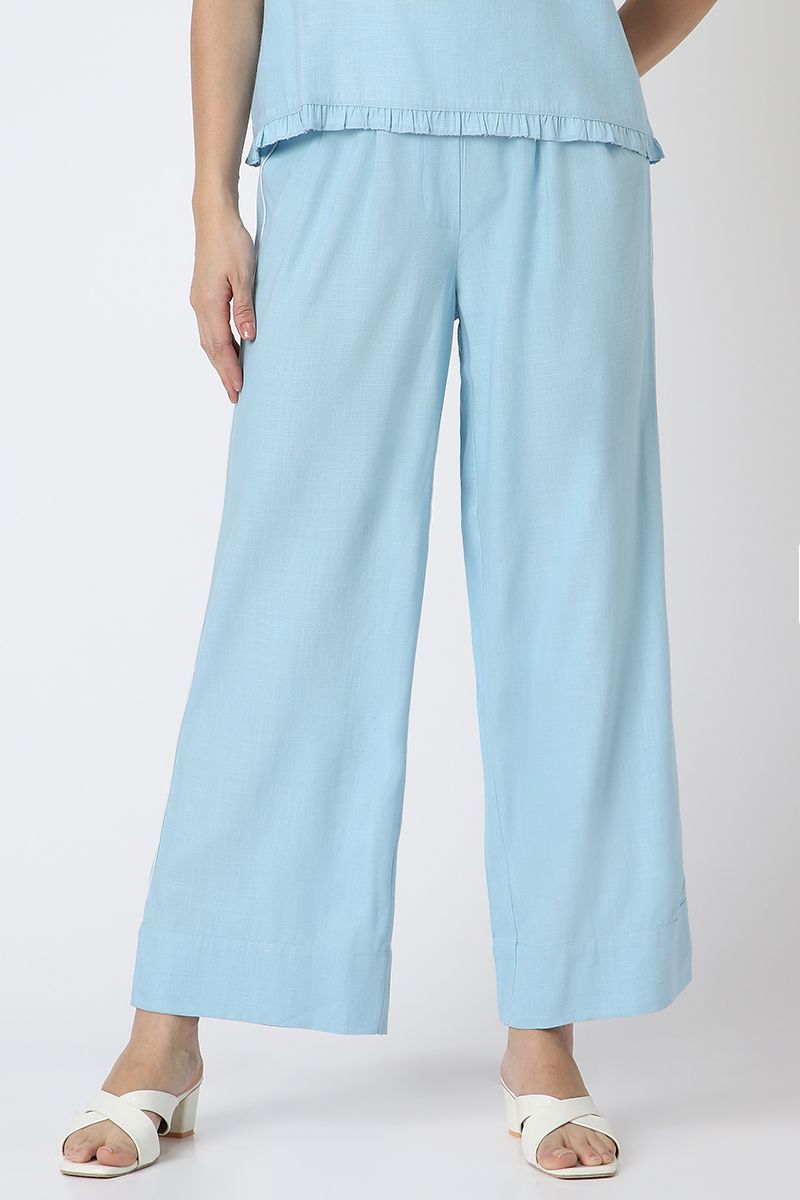 women flowy pants with side lining