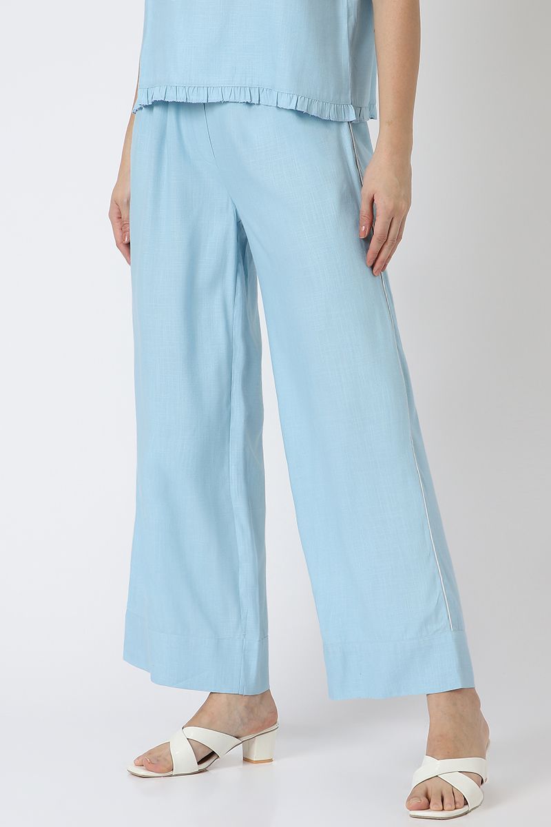 women flowy pants with side lining