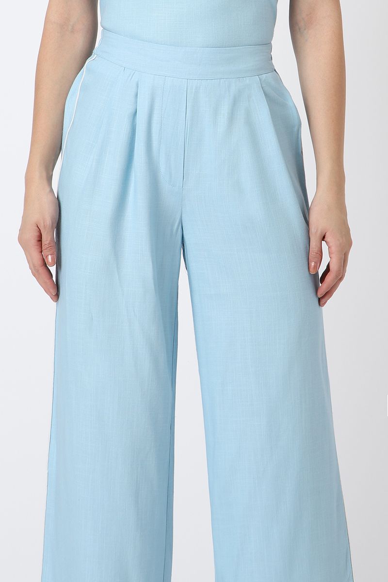women flowy pants with side lining