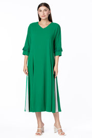 فستان نسائي متباين اللون لليوم الوطني