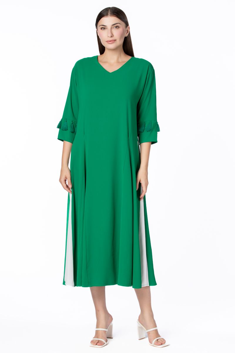 فستان نسائي متباين اللون لليوم الوطني