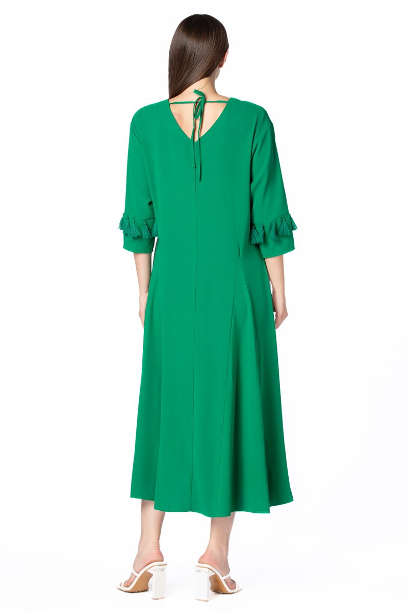 فستان نسائي متباين اللون لليوم الوطني