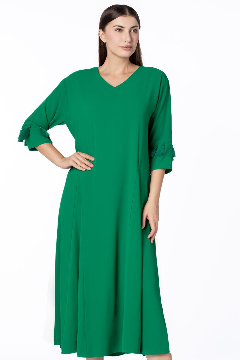 فستان نسائي متباين اللون لليوم الوطني