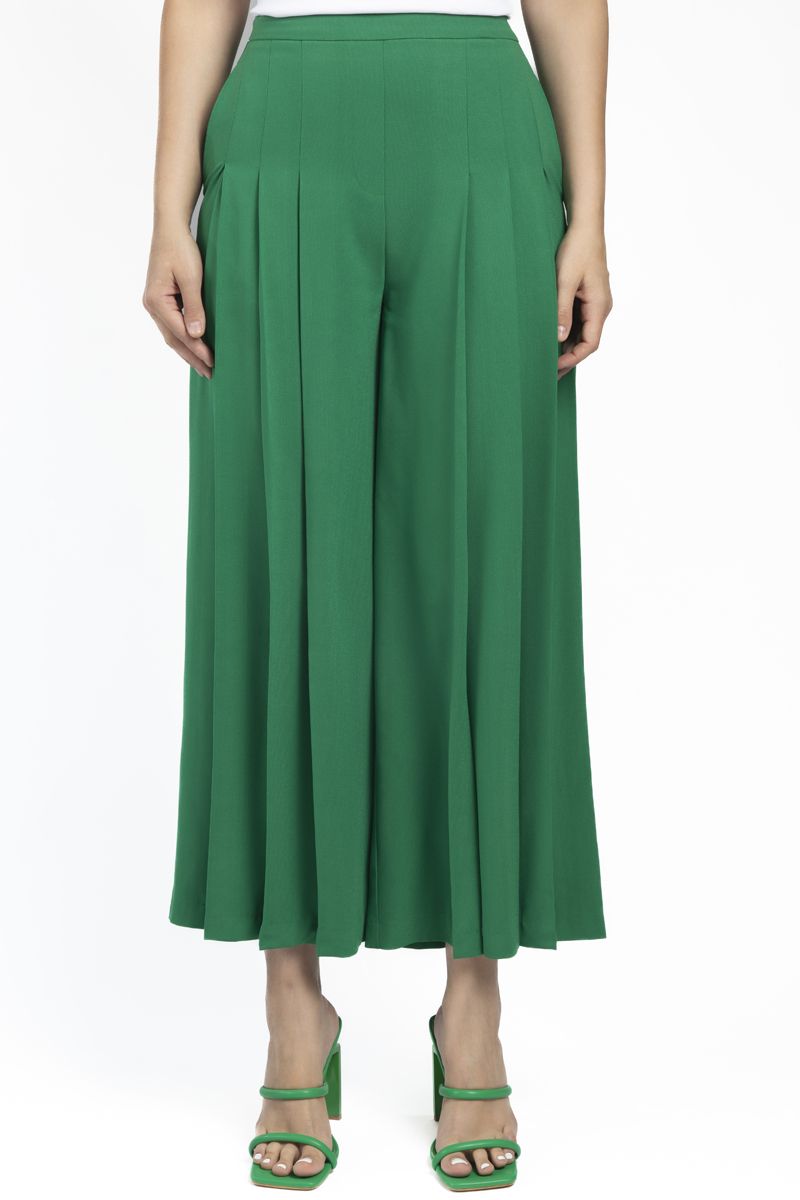 national day pleated flowy women pants