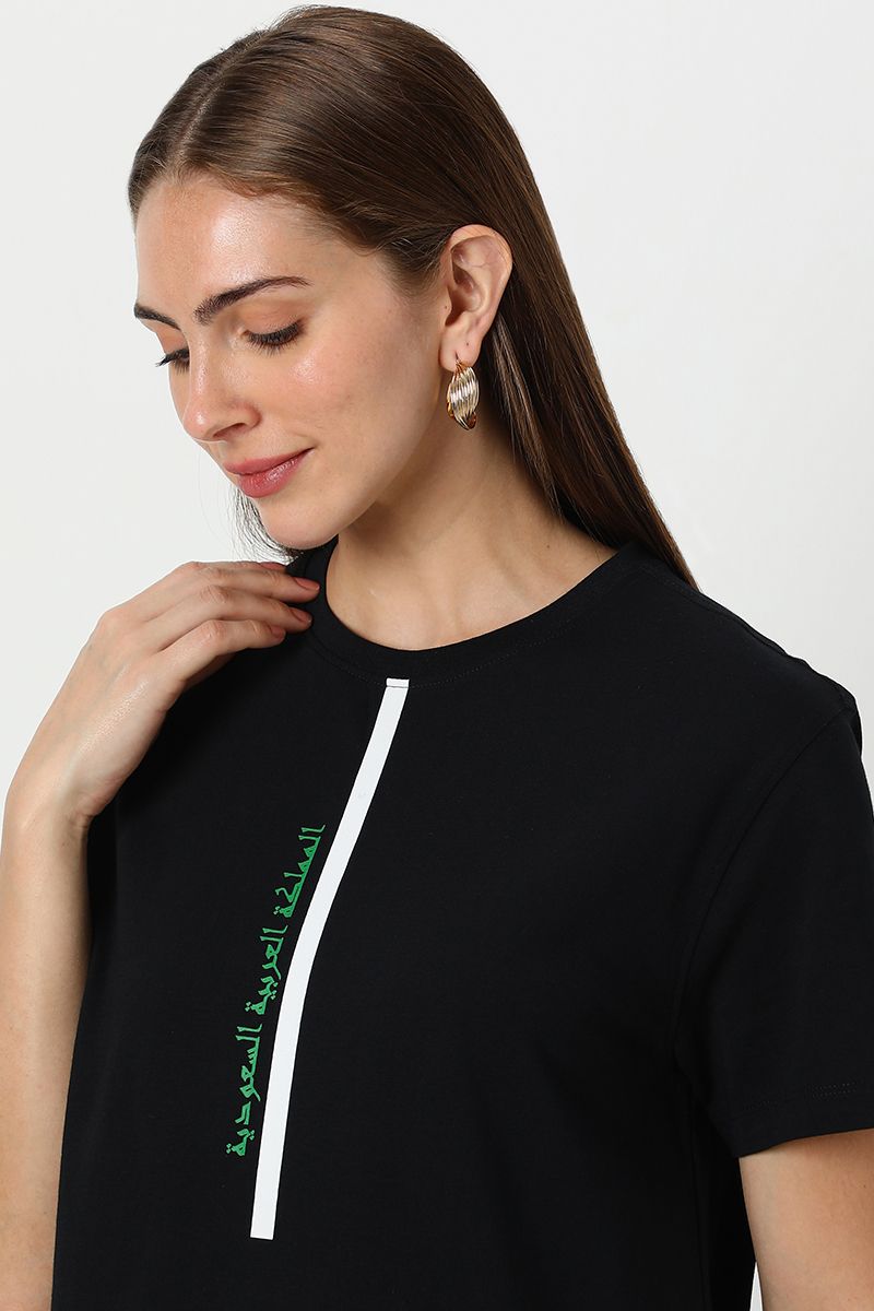 national day women t-shirt with prints