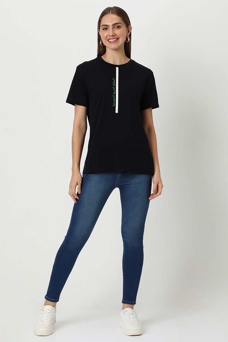 national day women t-shirt with prints