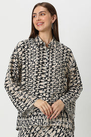 women abstract printed shirt