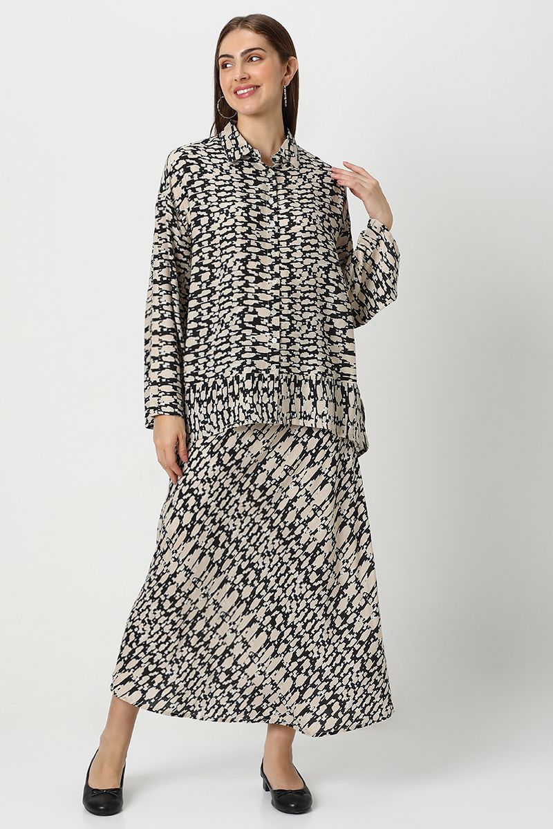 women abstract printed shirt