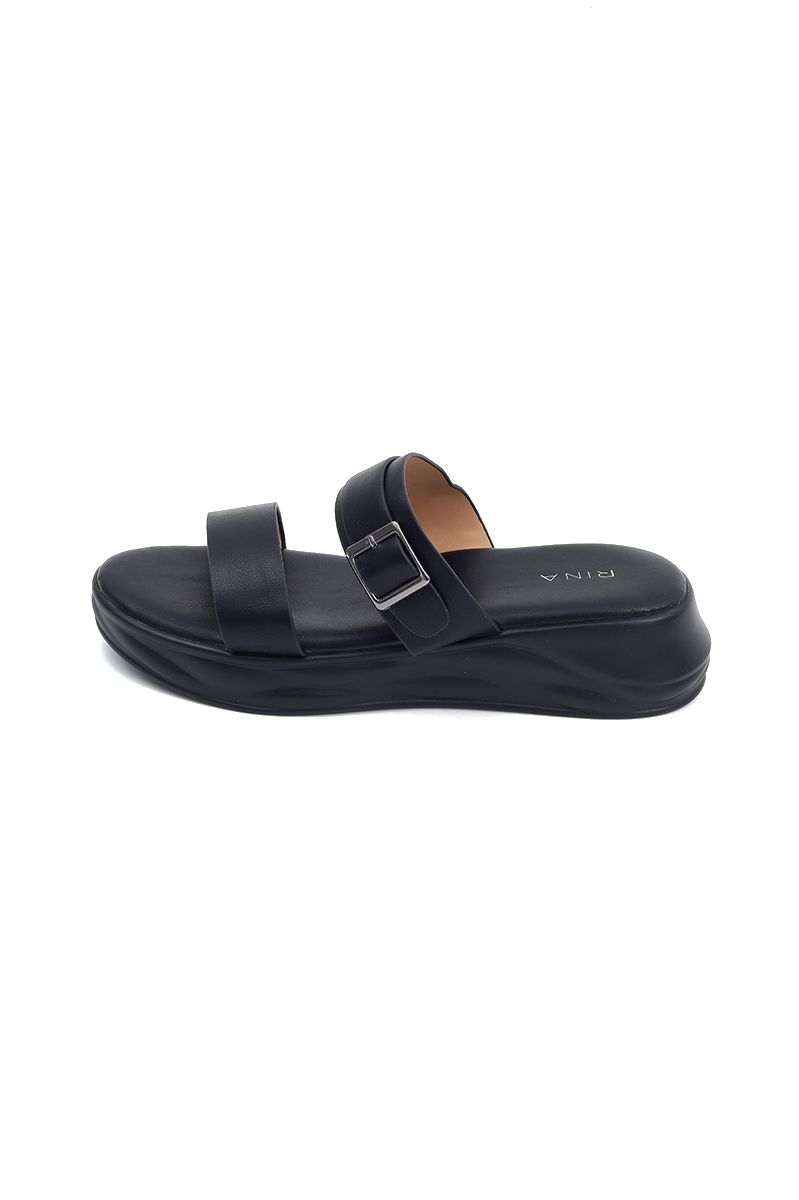 faux leather women slipper