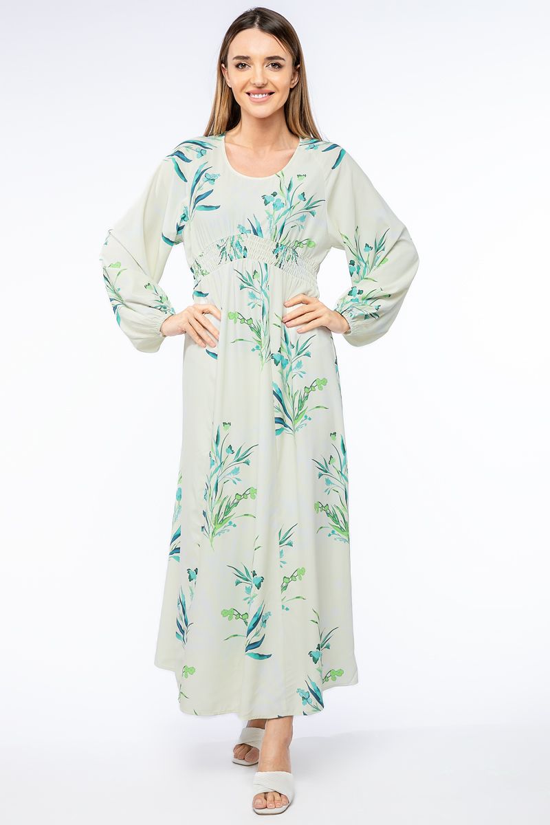 فستان نسائي بطبعات