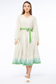 فستان نسائي بطبع