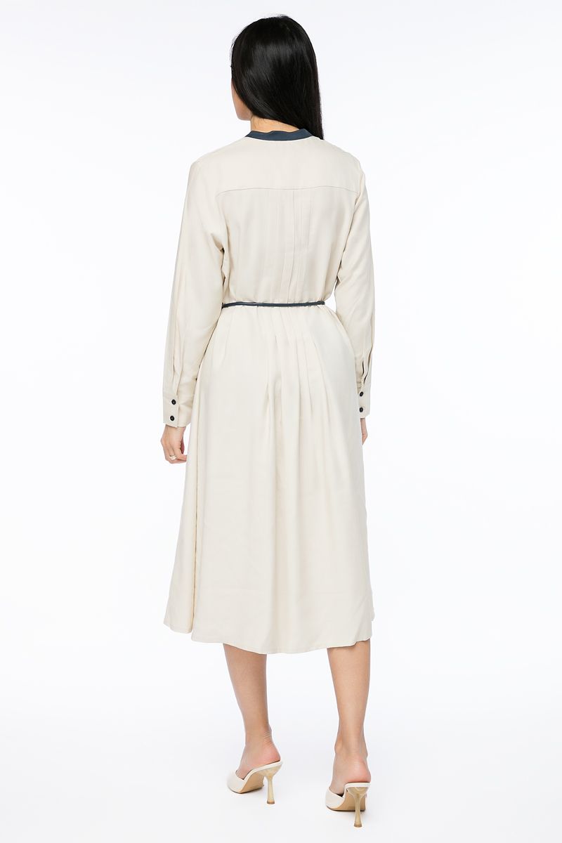 فستان نسائي متباين اللون