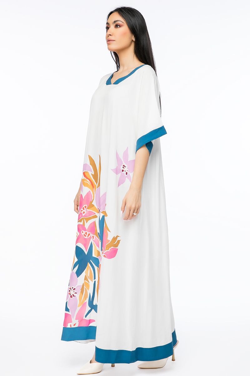 فستان نسائي ماكسي بطبعات