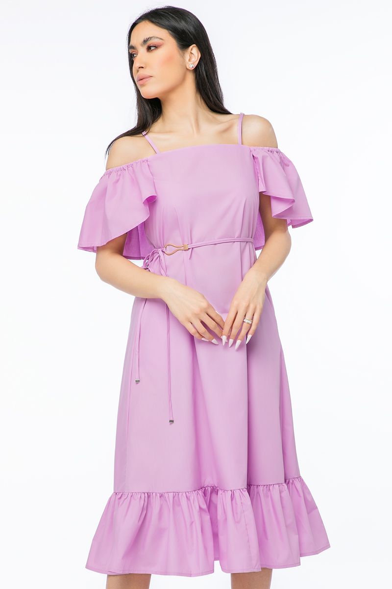 فستان نسائي بأكتاف مكشوفة