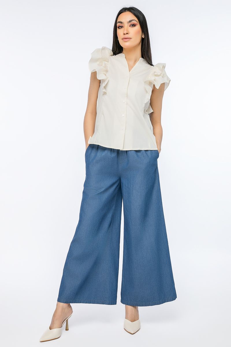 قميص نسائي بكشكش