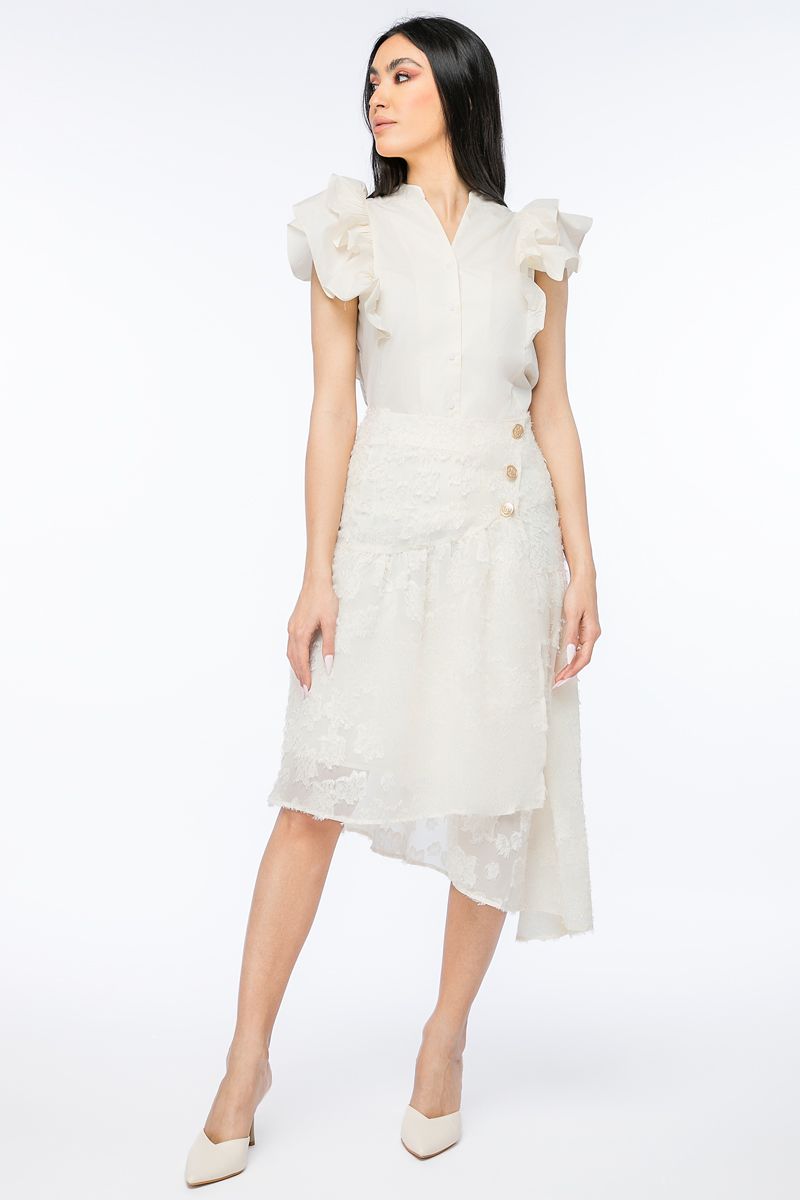 تنورة نسائية غير متماثلة الطول