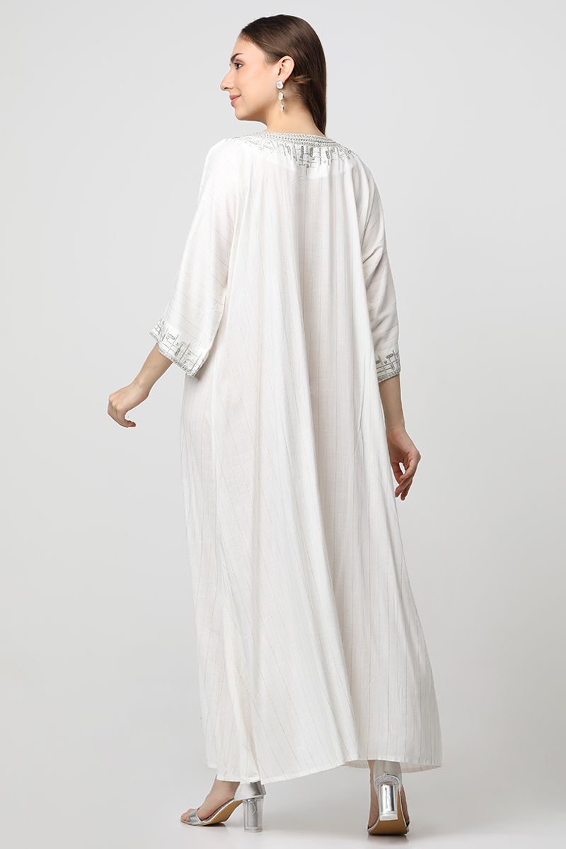 فستان نسائي ماكسي بتطريز