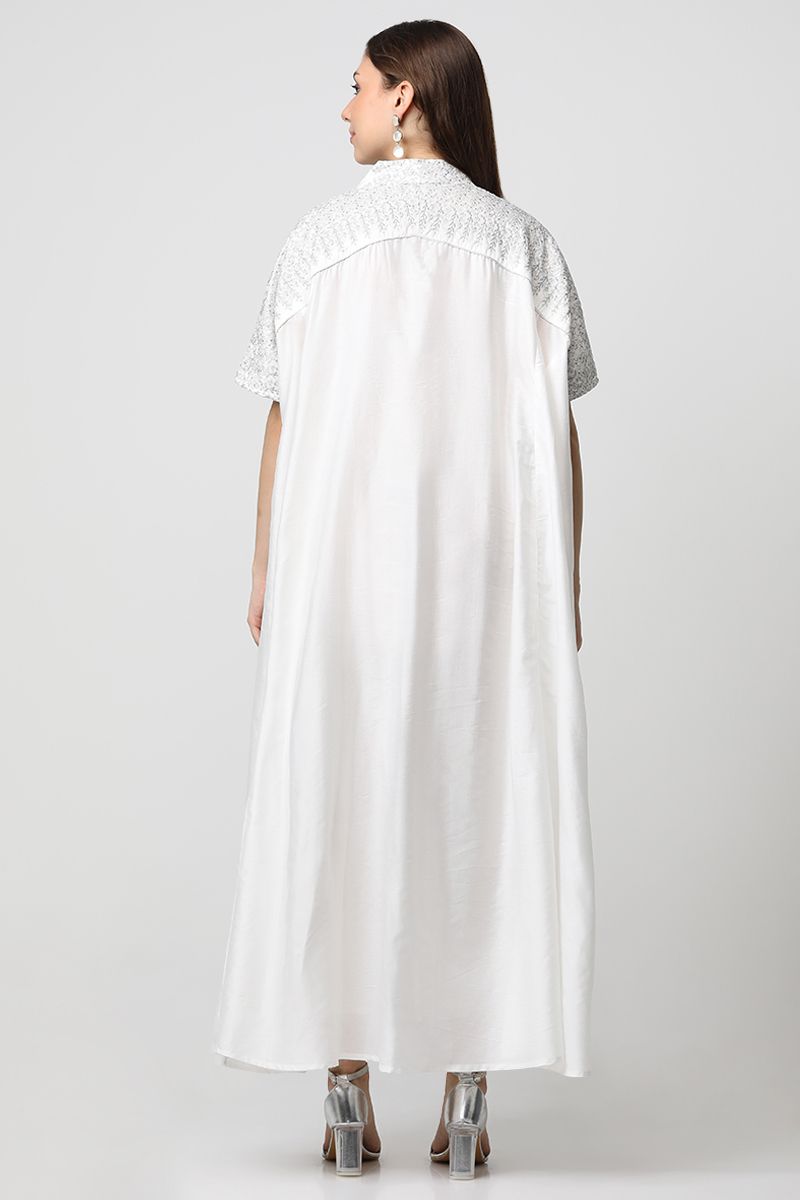 فستان نسائي ماكسي بتطريز