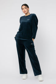 velvet fabric women top with embroidery