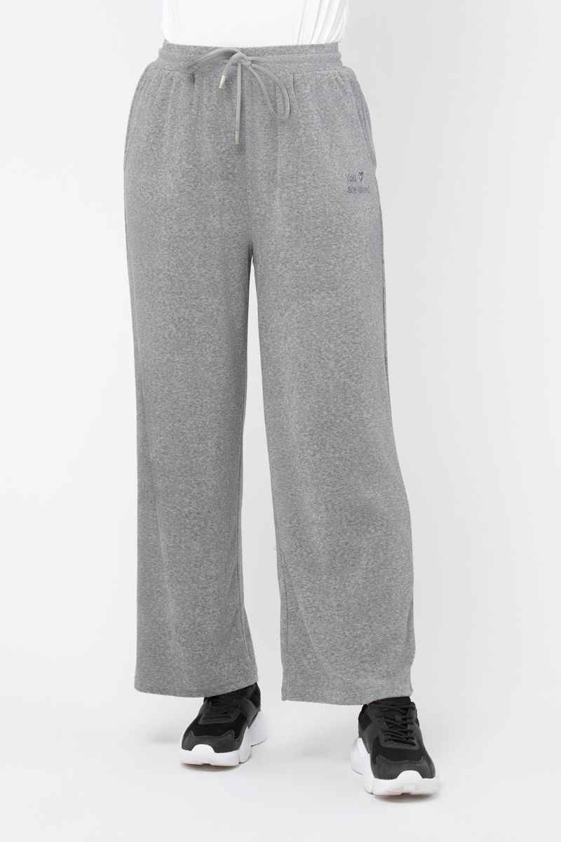 women sweatpants with embroidery