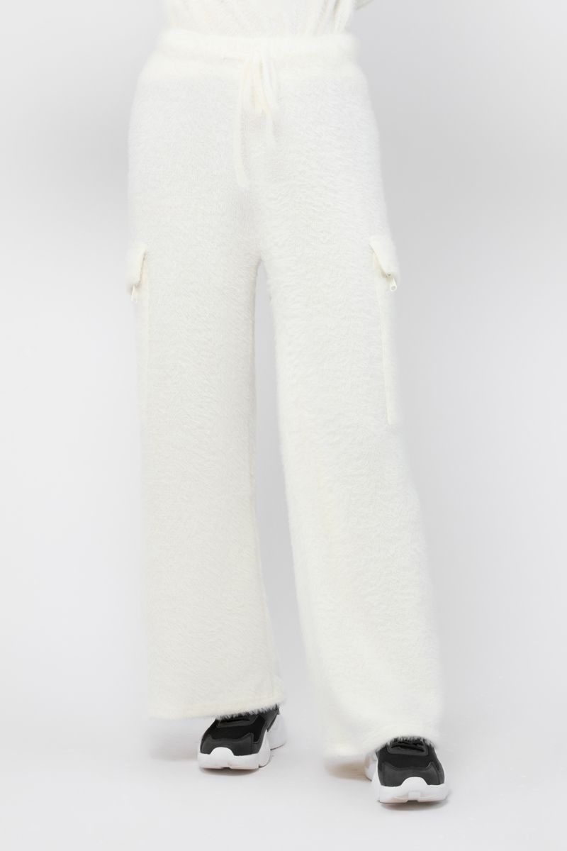 plush knitted women pants