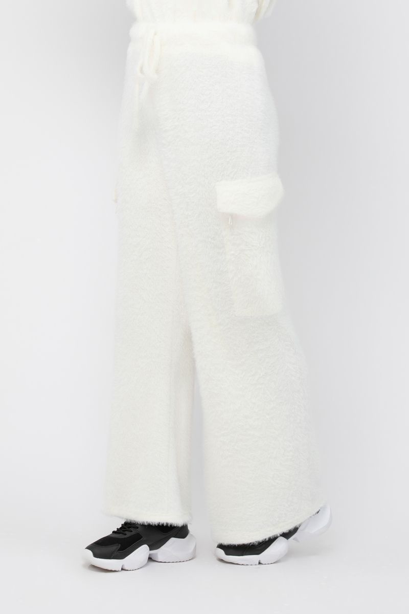 plush knitted women pants