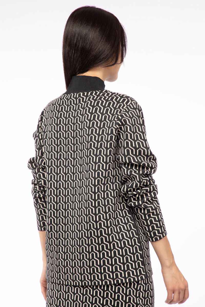 printed knitted women sweater