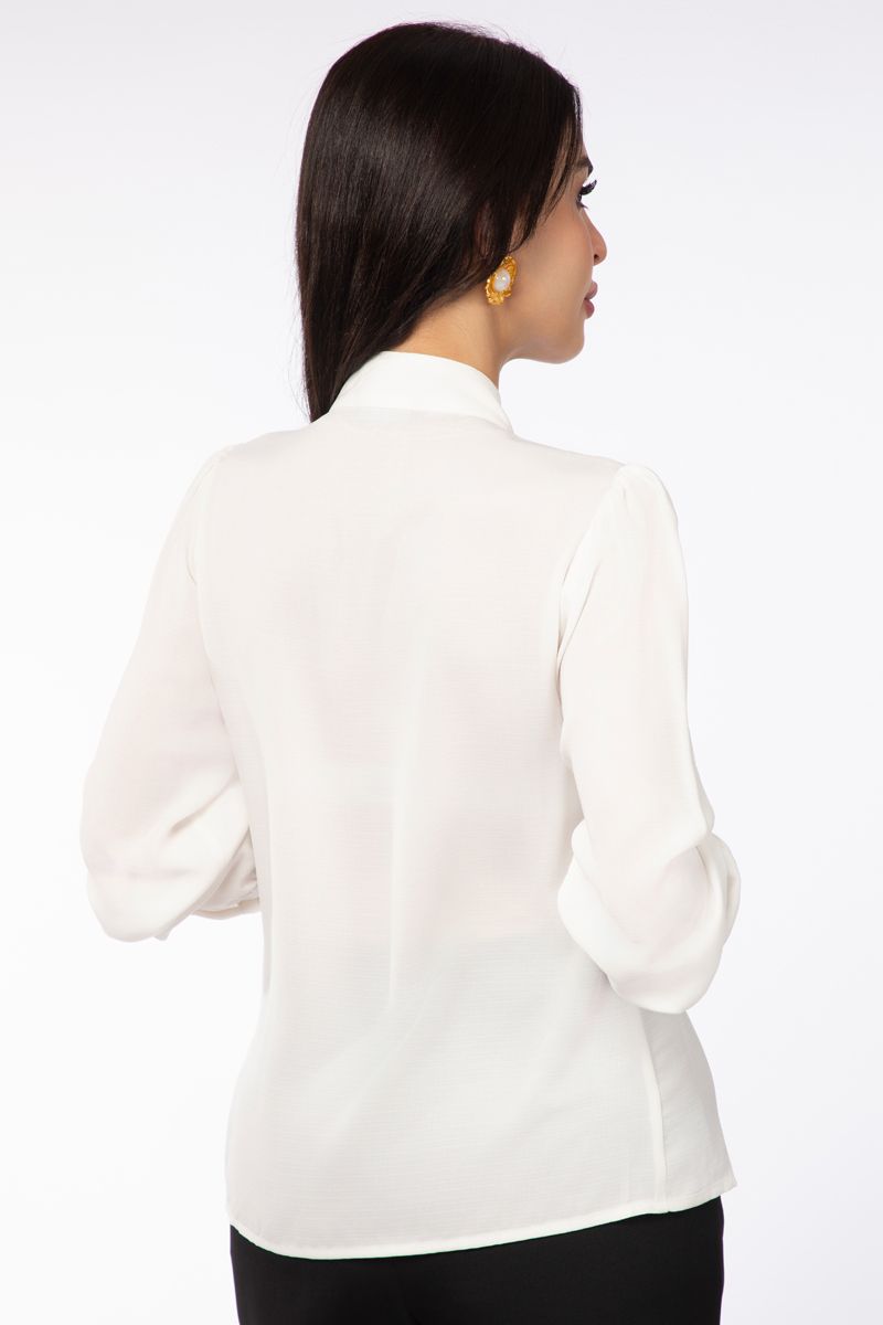 قميص نسائي بكشكش من الأمام