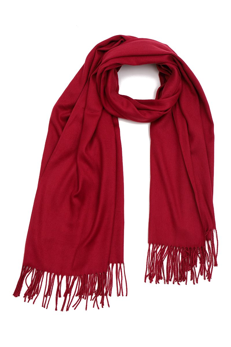 women solid colored rectangle scarf