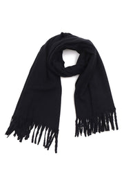 women solid colored rectangle scarf